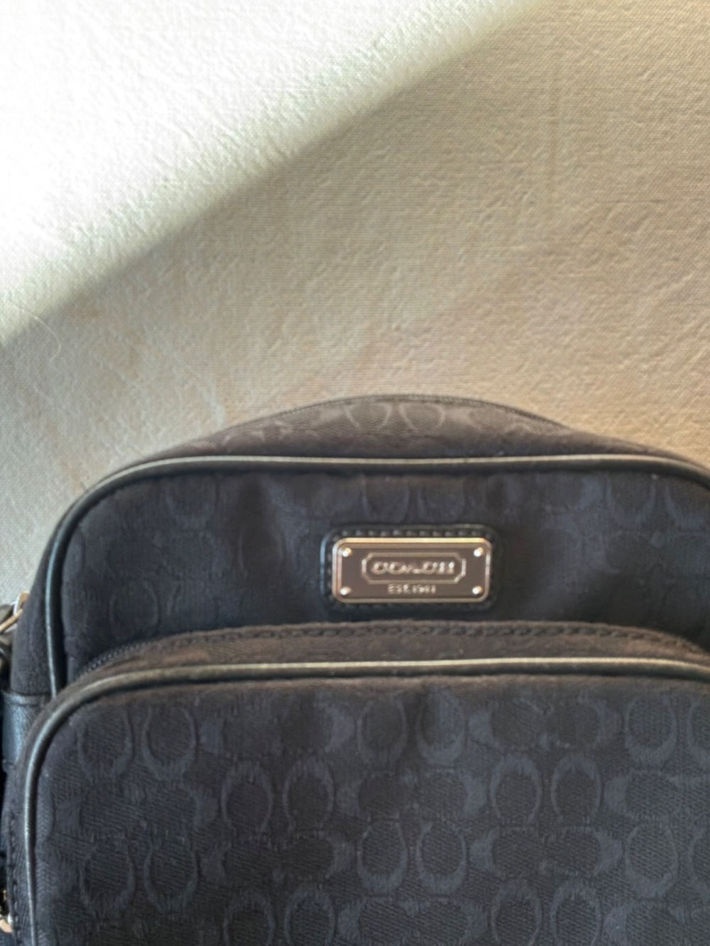 Coach Crossbody in Black Signature Fabric - Picture 4 of 6